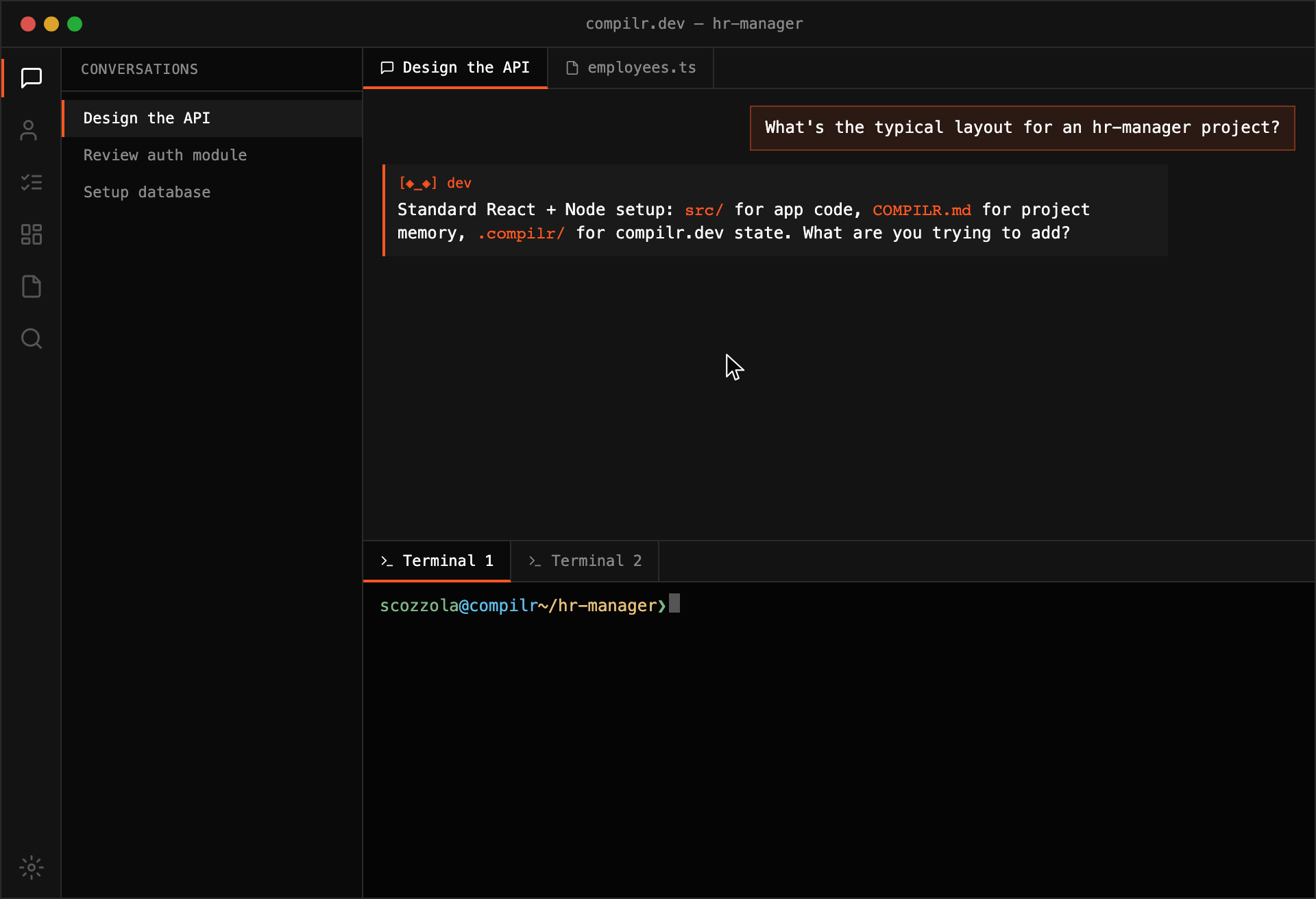 compilr.dev — Your AI Workspace